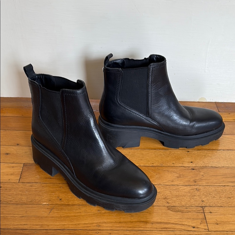 Marc Fisher Black Leather Boots